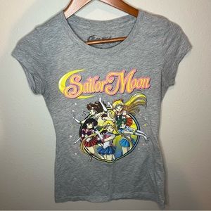 Sailor Moon Gray 2000s Y2K Baby Tee